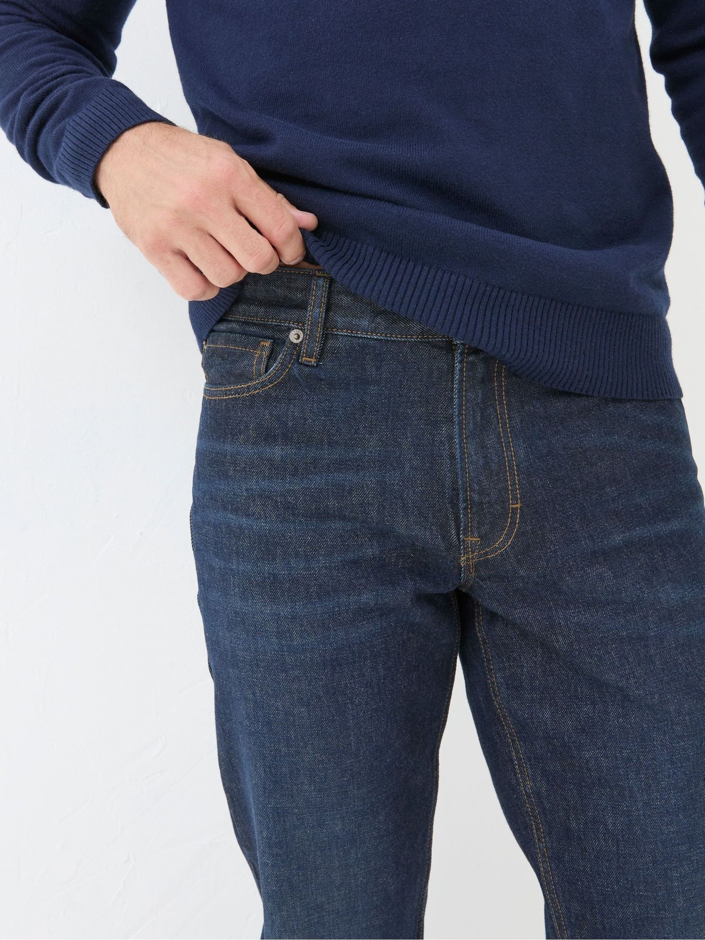 Solexee Vintage Navy Casual Bootcut Jeans