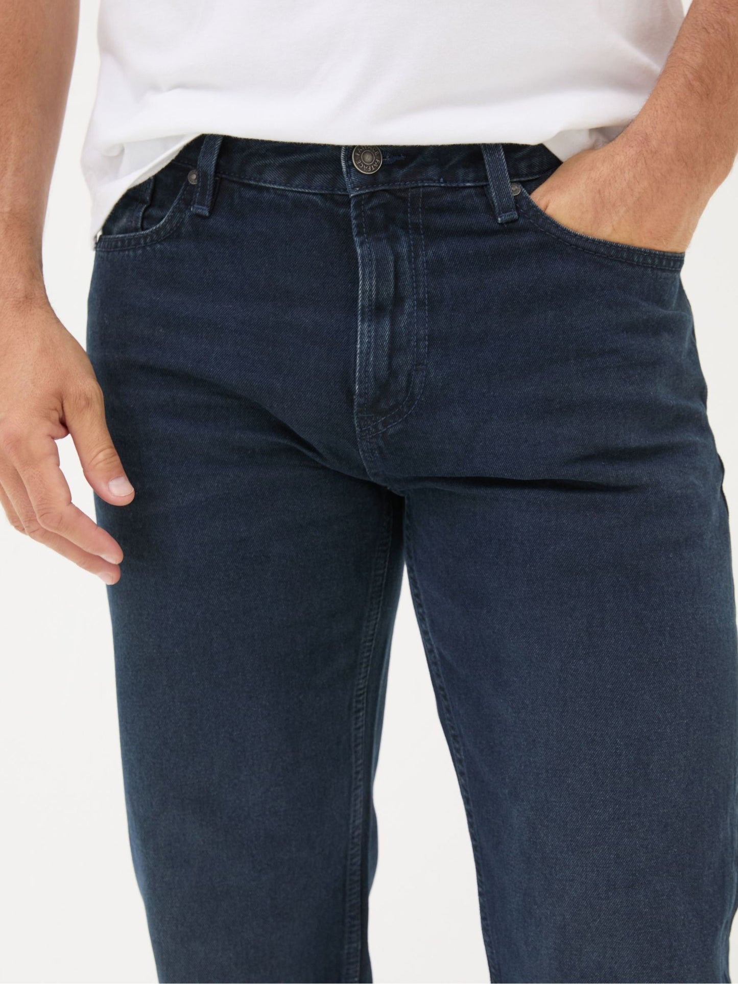 Solexee Denim Navy Straight Fit Jeans