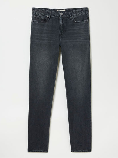 Solexee Vintage Black Straight Fit Jeans