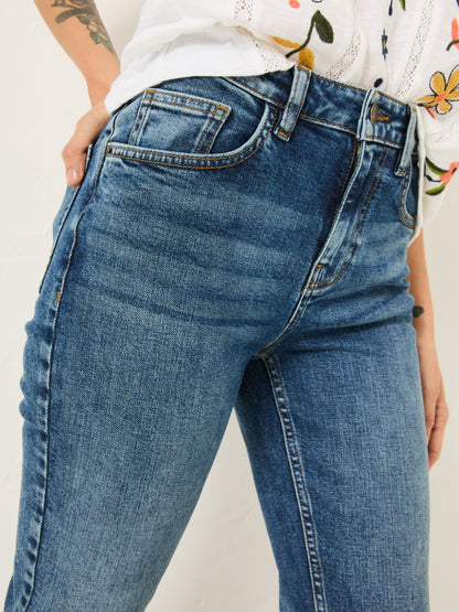 Solexee Denim Vintage Cropped Jeans
