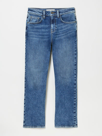 Solexee Denim Vintage Cropped Jeans